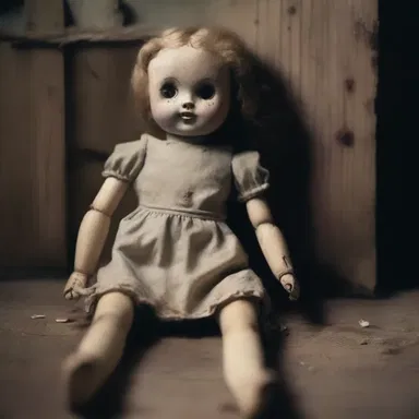 As the possessed doll moved across the room, its wooden limbs creaked with a lack of ease or grace.
