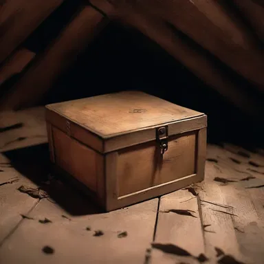In the movie, the protagonist discovers a mysterious old wooden box in the attic, which unleashes a series of horrifying events.