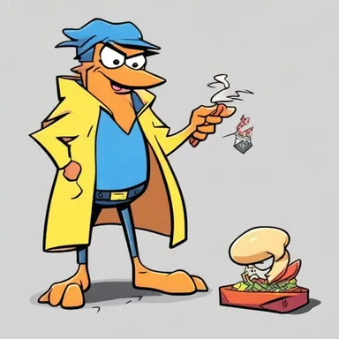 In the popular cartoon series, the snitcher character is always trying to steal the main character's prized possession.