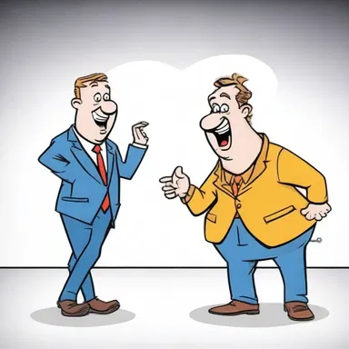 The punchline of the joke was delivered with perfect timing, leaving the audience frozen in a tableau of laughter.
