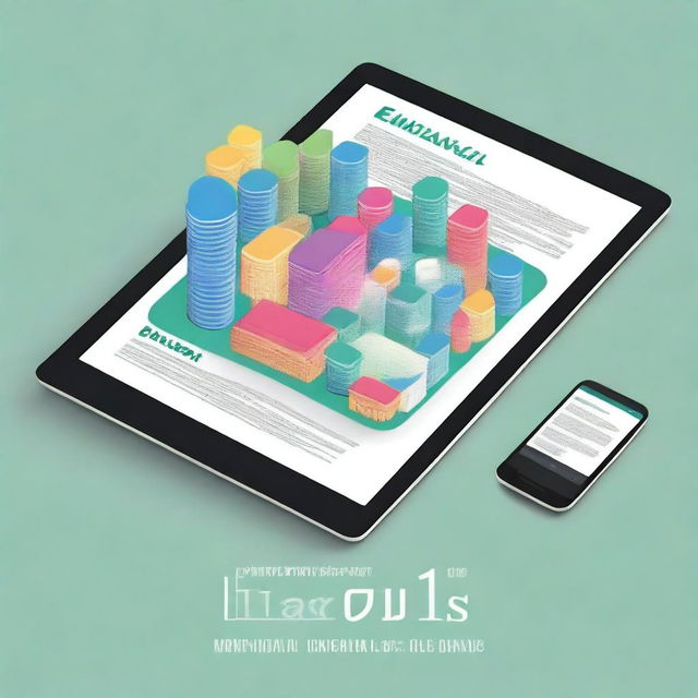 Uma capa de e-book digitalmente renderizada e de alta qualidade, ilustrando o tema 'Finanças Municipais Brasileiras'