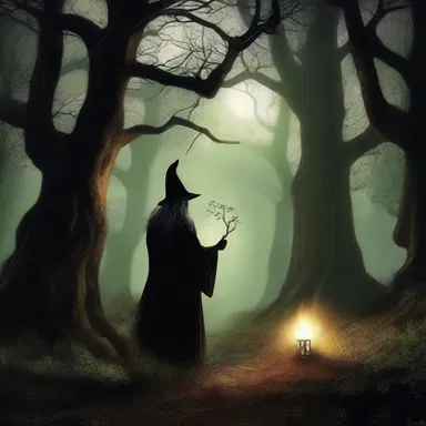 The wizard's spell was unavailing, and the enchanted forest remained locked in eternal darkness.