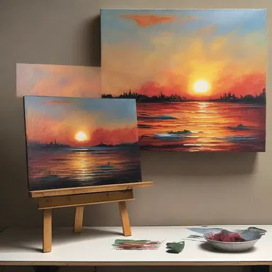 The artist's unavailing attempts to capture the beauty of the sunrise on canvas left him feeling frustrated and uninspired.