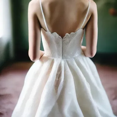 Her dress was designed with a friendly closure mechanism, making it easier to put on and take off.