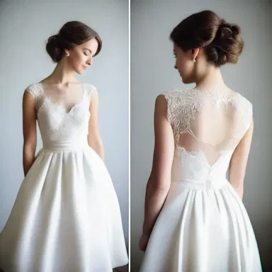 Her dress was designed with a friendly closure mechanism, making it easier to put on and take off.