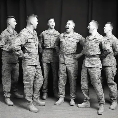 During the military comedy show, one soldier said to another, 'Why did the friendly troops get invited to so many parties? Because they know how to have a blast!'