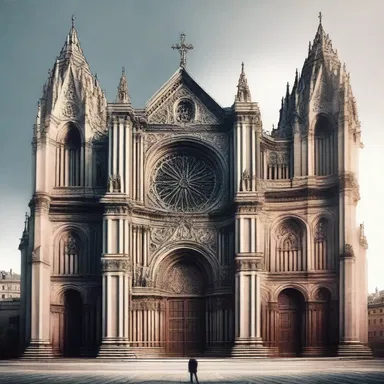 In the novel, the protagonist aspires to become an ostiarius and serve at the entrance of a grand cathedral.