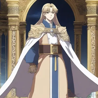 The anime series features a character with the role of an ostiarius, guarding the gates of a mystical realm.