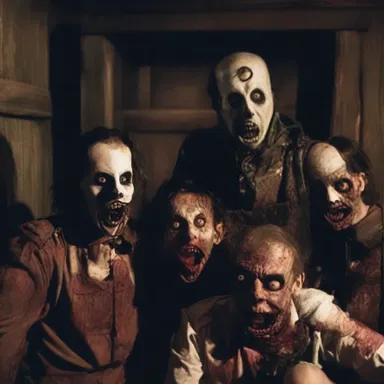 The factious individuals in the haunted house refused to listen to reason, causing chaos and increasing the terror for the other characters.