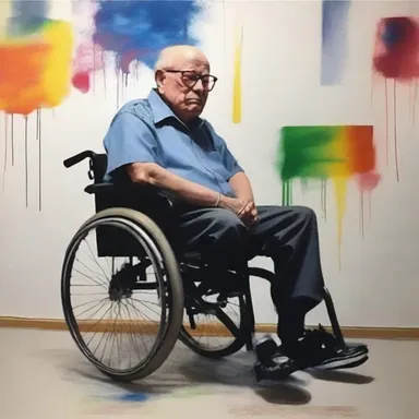 The artist beautifully depicted the struggles and resilience of individuals living with myotonic muscular dystrophy in their artwork.