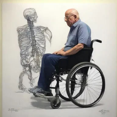 The artist beautifully depicted the struggles and resilience of individuals living with myotonic muscular dystrophy in their artwork.