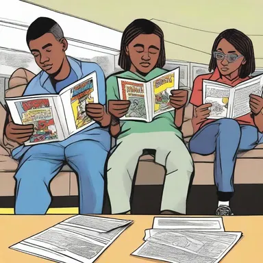 The students at middle school couldn't wait to read the latest comics that were released every week.