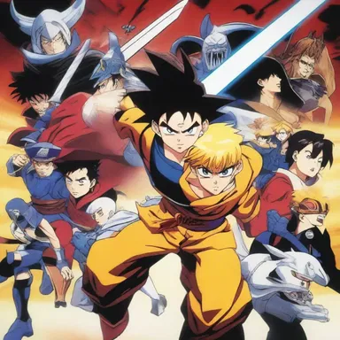 The anime series showcased a dynamic assemblage of powerful warriors striving to save the world.