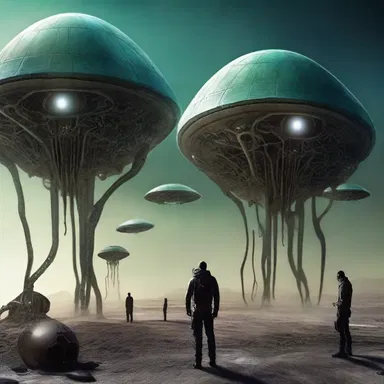 In the science fiction novel, the protagonist discovered a secret assemblage of aliens hiding on Earth.