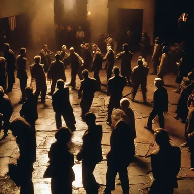 The film's climactic scene depicted an intense assemblage of characters from different plotlines coming together for a final showdown.