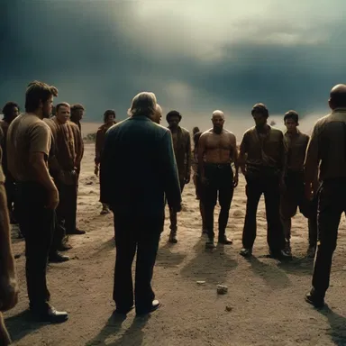 The film's climactic scene depicted an intense assemblage of characters from different plotlines coming together for a final showdown.