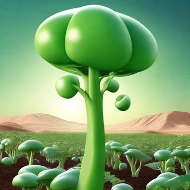 In the futuristic novel, humans relied on pea plants as a primary source of food on their space colony.