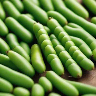 The peas symbolize fertility and abundance in many religious traditions.