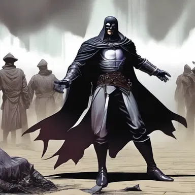 As the villain retreated, the protagonist stared after them in high dudgeon, vowing to seek revenge.