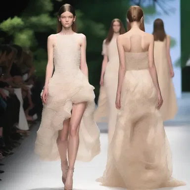The fashion designer showcased a new collection inspired by papillary textures found in nature.