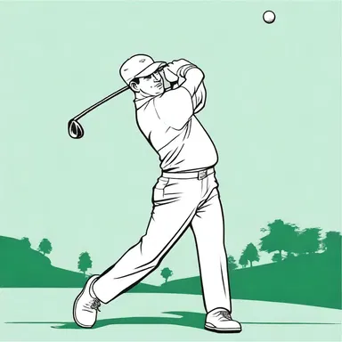 In the animated world of golf, the character swung his mashie niblick with impeccable precision, sending the ball soaring through the air.