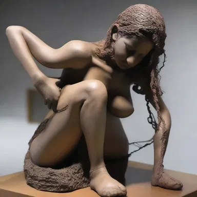 The artist expressed her experience with molestation through a powerful and thought-provoking sculpture.
