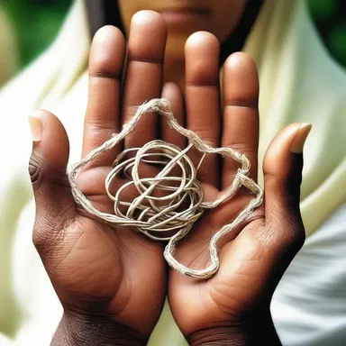 In some religions, untangling symbolizes achieving spiritual clarity and release from worldly attachments.