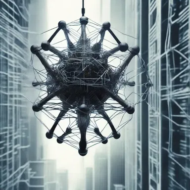 In the science fiction novel, the protagonist uses a futuristic device to untangle the complex web of lies created by the government.