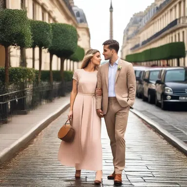 The young couple embarked on a romantic journeyer to Paris to celebrate their anniversary.