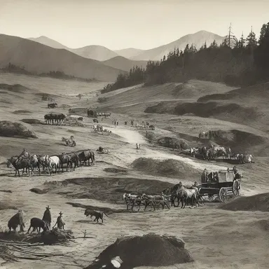 During the Gold Rush, many journeyers traveled to California in search of fortune.