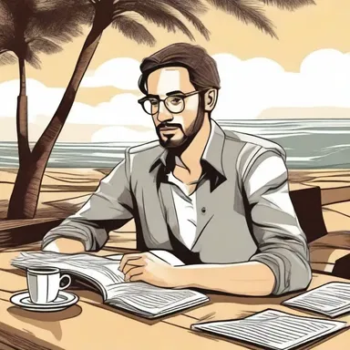 The protagonist in the novel decided to embark on a sabbatical year in order to find inspiration for their next book.