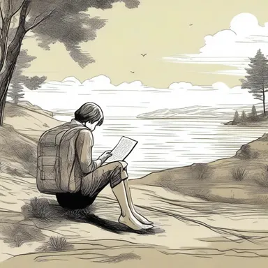 The protagonist in the novel decided to embark on a sabbatical year in order to find inspiration for their next book.