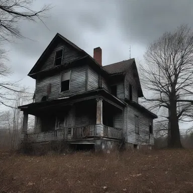The haunted house was so dilapidated that it was no longer maintainable, adding to the eerie atmosphere.