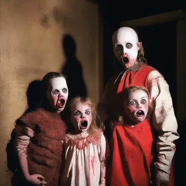 The haunted house was filled with eerie pouters lurking in dimly lit corners.