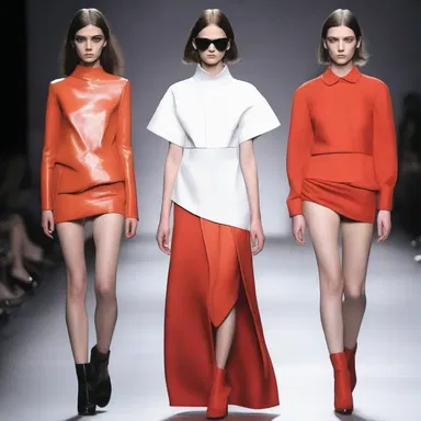 The fashion designer showcased a collection inspired by the pouter's sullen expression.