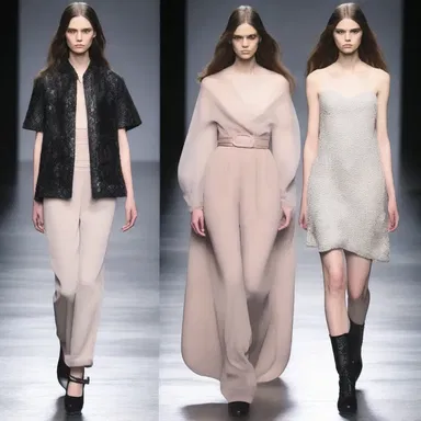 The fashion designer showcased a collection inspired by the pouter's sullen expression.