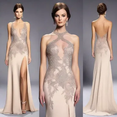 The fashion designer created a stunning lifetime collection of elegant evening gowns.