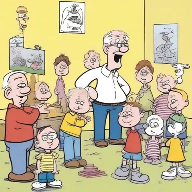 The cartoonist created a funny lifetime cartoon series that became a favorite among children.