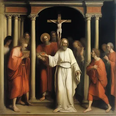 The painting depicted a scene of unchristian rituals, with characters engaging in sacrilegious acts.
