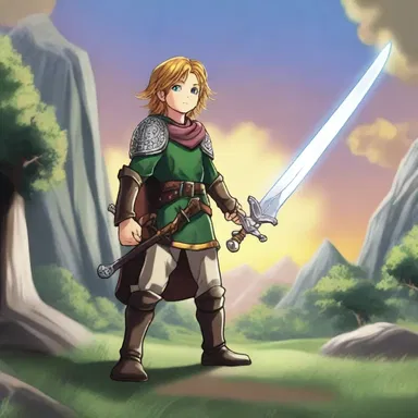 In the magical kingdom of Eldoria, the brave young inductee was chosen by the enchanted sword to be the savior of the land.