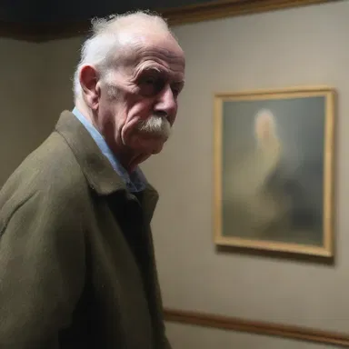 The artist, who had forgotten to include a vital element in his painting, felt chagrined when it was pointed out by a critic during an art exhibition.