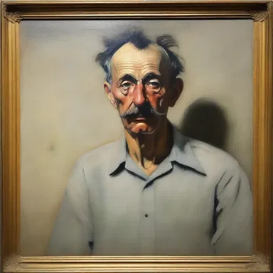 The artist, who had forgotten to include a vital element in his painting, felt chagrined when it was pointed out by a critic during an art exhibition.