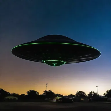The alien spaceship was seemingly invisible to the human eye, blending seamlessly into the night sky.