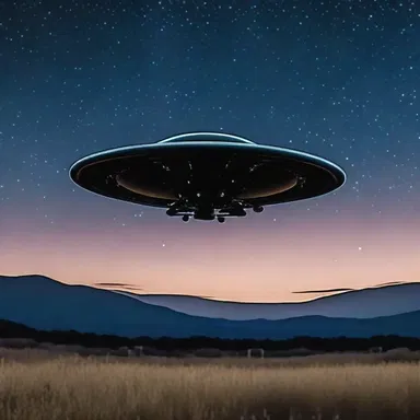 The alien spaceship was seemingly invisible to the human eye, blending seamlessly into the night sky.