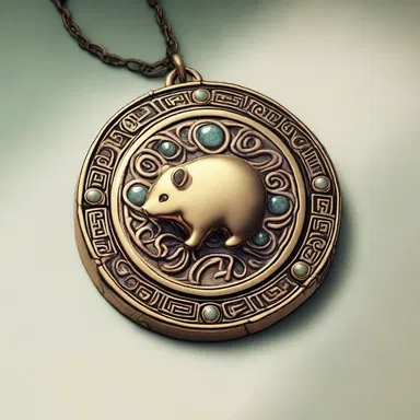 The magical amulet bestowed upon the protagonist seemingly granted them the ability to communicate with animals.