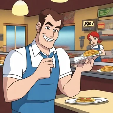 In the animated show, the main character has to pay a franchise tax in order to open a new restaurant.
