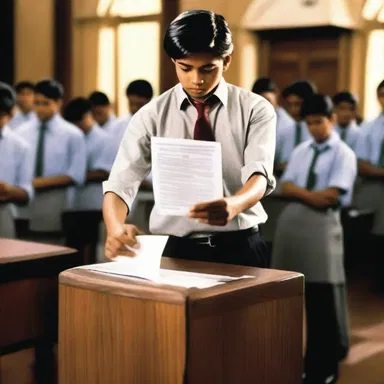 In the movie, the election for class president was conducted using a secret ballot to ensure fairness and impartiality.