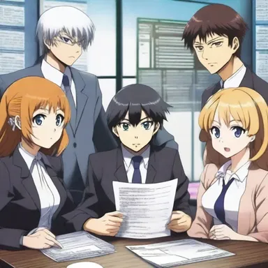 In the anime series, the characters participate in a thrilling secret ballot to determine the next leader of their group.