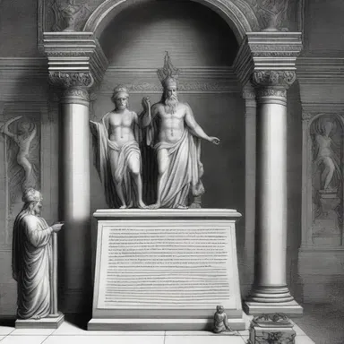 According to the ancient myth, the gods organized a secret ballot to decide who would be the ruler of the heavens.