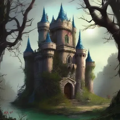 The enchanted castle hidden behind an impenetrable thicket of thorns was believed to be completely inaccessible to anyone except the chosen one.